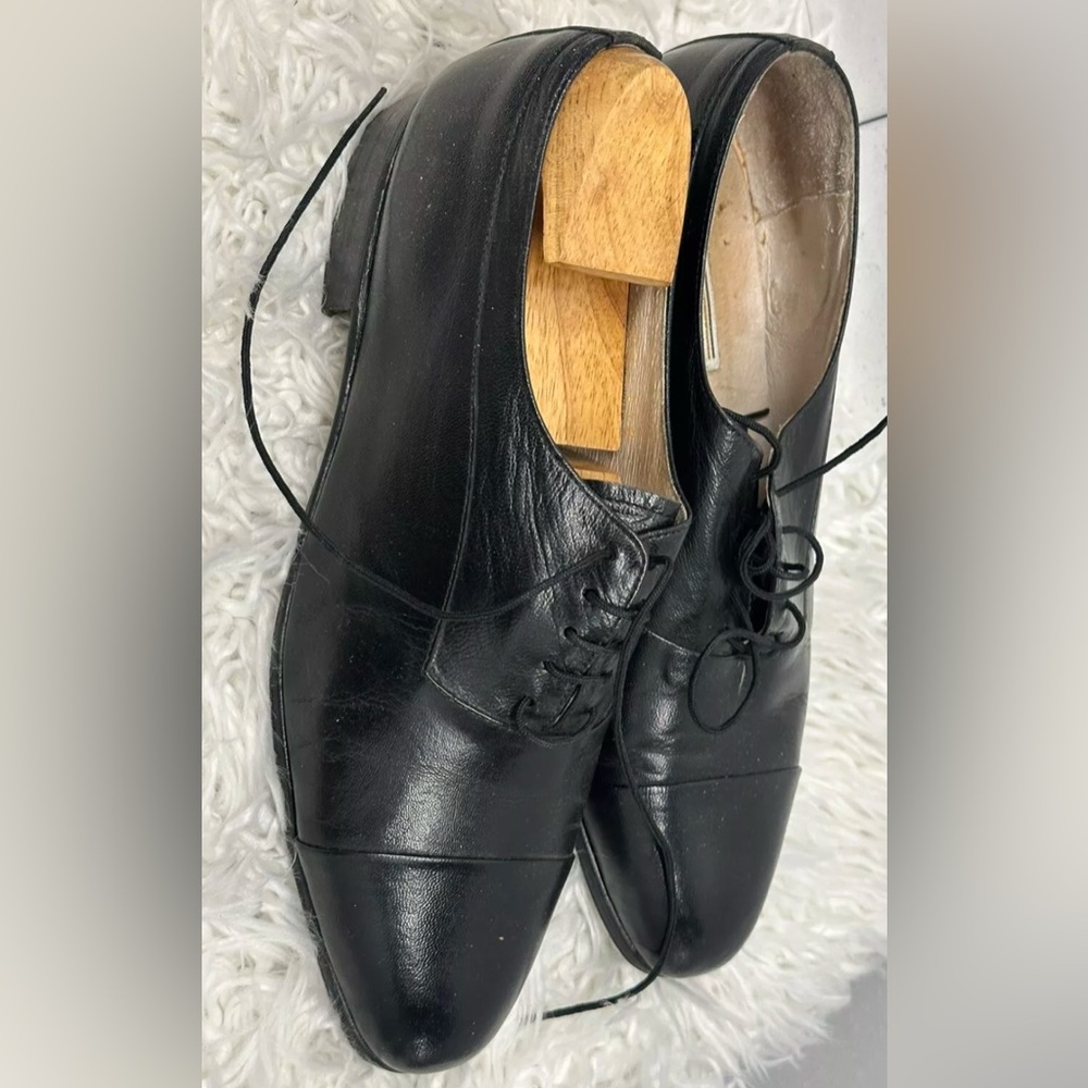 Sir Imperial Mens Black Color  Leather Upper  Dress Shoes Size  10 Lightweight